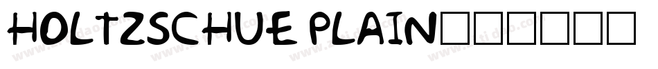 Holtzschue Plain字体转换